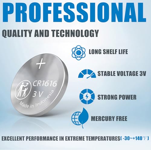 Pinochi CR1616 Key Fob Battery