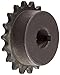 Martin Roller Chain Sprocket, Bored-to-Size, Type B Hub, Single Strand, 35 Chain Size, 0.375" Pitch, 18 Teeth, 0.625" Bore Dia., 2.352" OD, 1.7188" Hub Dia., 0.168" Width