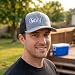 Eachnice Only Dads Embroidered Trucker Hat Adjustable Cap Dad Hat for Men Father's Day Birthday Gift for Dad from Daughter Son (Black Black)