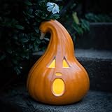 12' Jack O' Lantern - Halloween Pumpkin Decoration - Shatterproof Waterproof Pumpkin Safe for Indoor Outdoor - Perfect Halloween Party Favors - 12 Inch