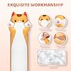 Mewaii Long Cat Plush Kawaii Kids Plush Toy Pillows, Cute Cat Stuffed Animals Soft Plushies, Kitten Big Plush Toys Throw Body Pillow Doll Gift for Girls Boys (Brown Cat Body Pillow 44 Inch) #3