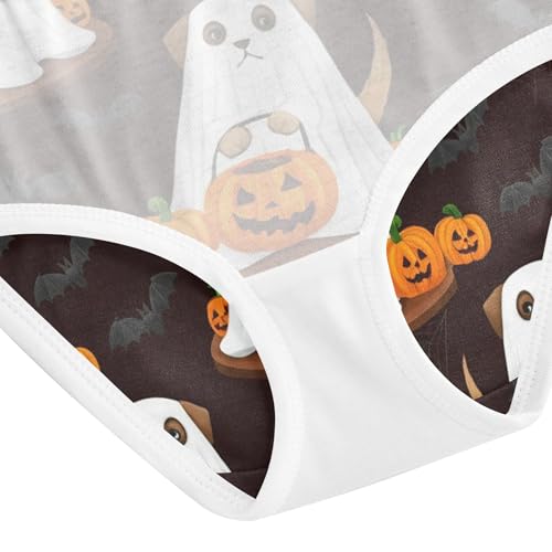 Dog Ghost Halloween Pumpkin Toddler Girls Underwear 2t Cotton Panties Little Girl Fun Print Undies Kids Briefs 5