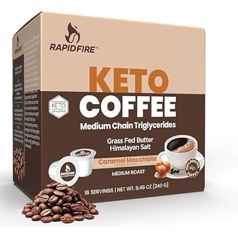 Rapidfire Caramel Macchiato Keto Coffee Pods Cover