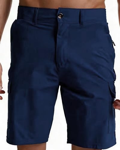Image of Men's Lightweight Hiking Work Cargo Shorts 9 inch-5 Pockets