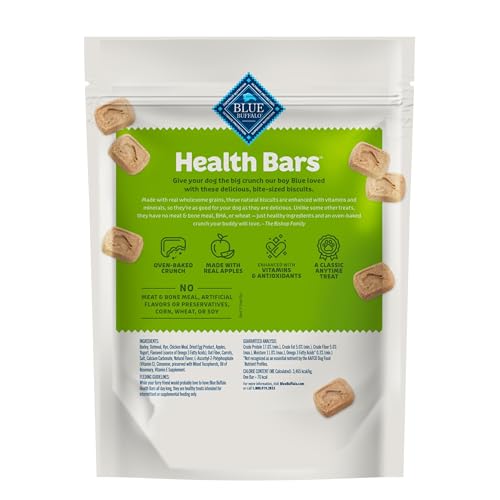 Blue Buffalo Mini Health Bars Apples & Yogurt Crunchy Dog Biscuits, Bite-Sized for Training, Oven-Baked with Real Apples & Natural Ingredients, Healthy Dog Treats, 16 oz. - Image 3