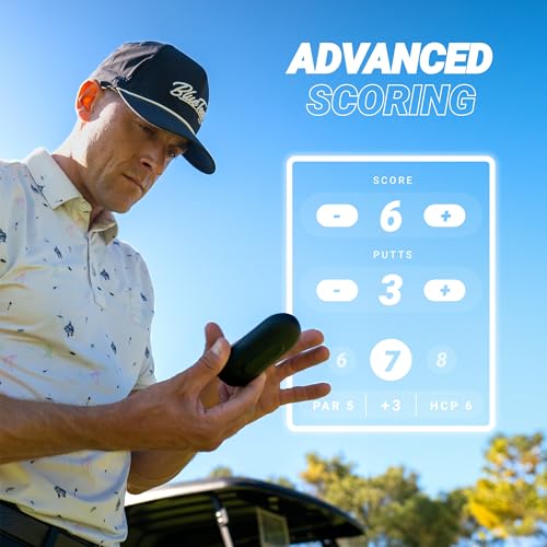 Blue Tees Golf Ringer - Magnetic Golf GPS Handheld, Touch Screen Display, Water Resistant Golf Distance Range Finder, 40,000+ Preloaded Courses, 10+ Hours Battery, Built-in Magnetic Strip - Image 8
