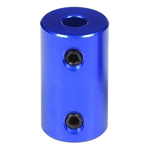 WAAZVXS Coupler Shaft Rigid for Motor Wheel Coupling Coupler 5mm to 8mm Aluminum Alloy Casing with Screw Blue