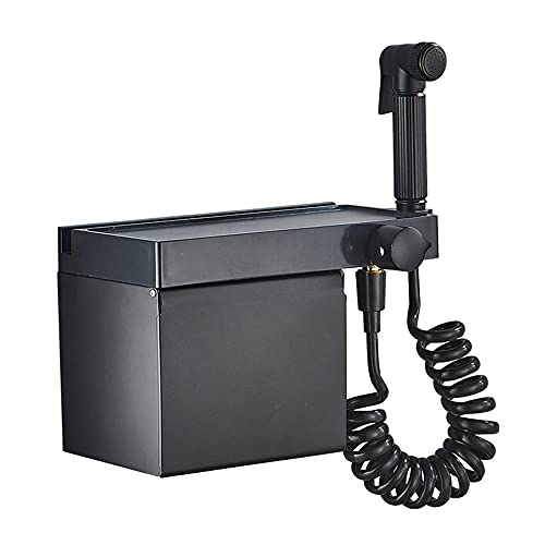 Ensemble de pulvérisation bidet noir - Design mat et moderne pour WC et douche de poche chic