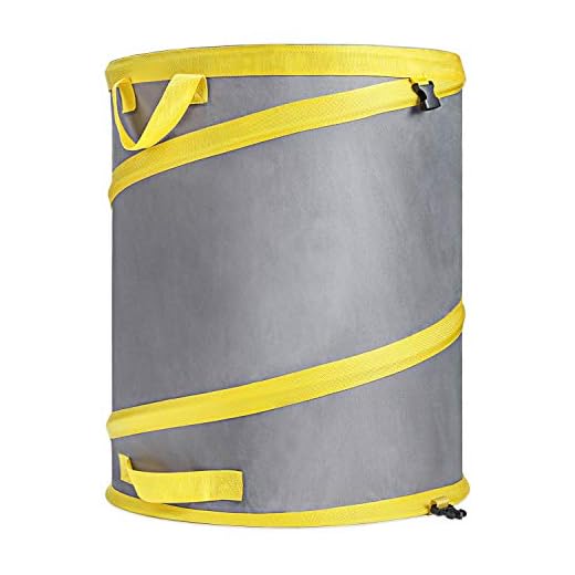 Jardineer 30 Gallon Collapsible Garden Bag/Trash Can - Reusable Leaf Bag - Pop Up Yard Waste Bag Container/Leaf Bin