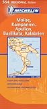 Regionalkarte Molise/Kampanien/Apulien (MICHELIN Regionalkarten, Band 564)