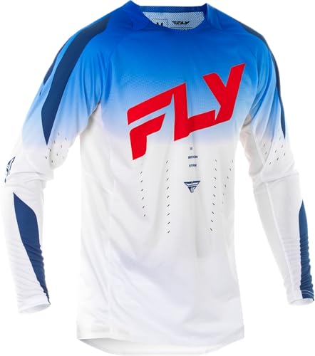 Image of Fly Racing Men's Evolution DST Jersey (Red/White/Blue, Small)
