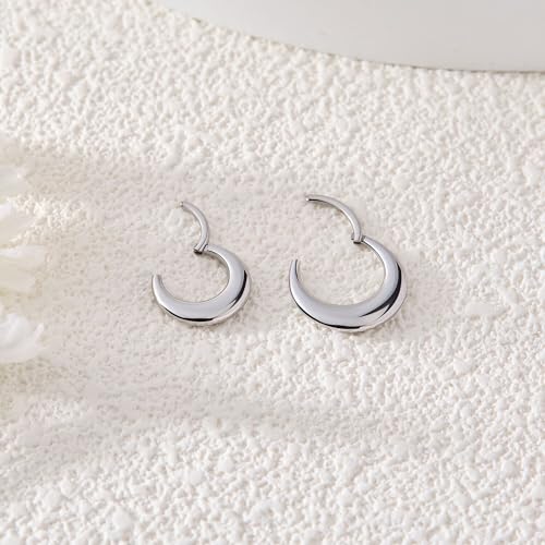 16G Septum Rings Daith Earrings 316L Surgical Steel Hinged Septum Jewelry with Clear Cubic Zirconia for Women Men, 8mm 10mm3