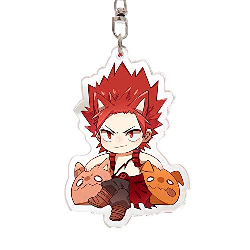 FRIUSATE Anime My Hero Academia Charm Acrylic Keychain, Novelty Keychain for Anime Fans(D)