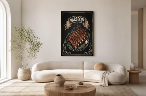 Image artistique haut de gamme brun foncé : toile style rétro américain