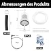 IUSOT Kraftstoff Standrohr Set - Benzinschlauch Kit Tankentnehmer Standrohr mit 5M Benzinschlauch Ölfilter Verbindungsrohr und Schlauchschelle Standheizung Tank Kit für Eberspacher/Webasto-Heizung