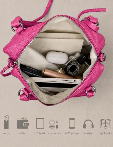 Babysun Mini City Bags Vegan Leather Tote Bag (8L) PU Hobo Bags for Women Small Shoulder Crossbody Handbag with Adjustable Strap - image 6