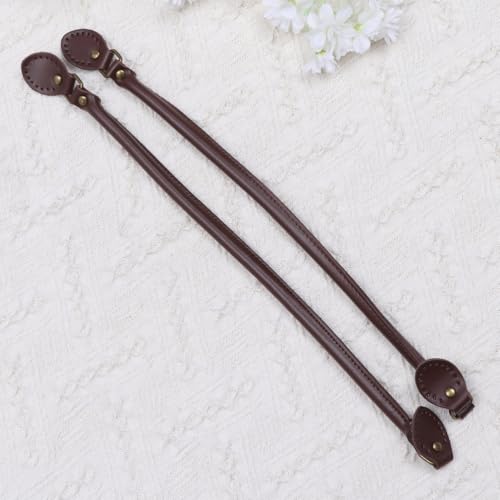 Asas de cuero para bolsos Vaguelly de 60cm para coser correa café de hombro 8