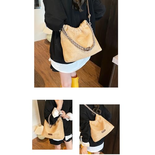 Straw Beach Bag for Women, Large Capacity Tote Bag, Handbag for Vacation, Travel, Daily(Styles 4063