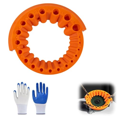 Affilatrice universale per punte da trapano (2-13 mm), attacco per smerigliatrice angolare per smerigliatrice da 125 mm, adatto per affilare tutti i tipi di punte da trapano (arancione)