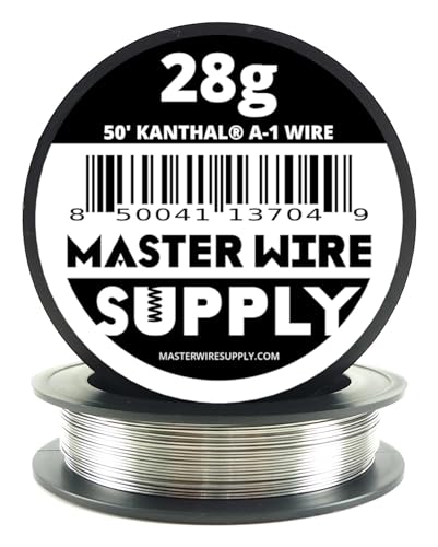 Kanthal A1-50' - 28 Gauge Wire - 50ft - 0.32mm - 0.013in - Master Wire Supply