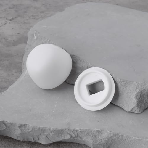 eMagTech 4 Paar 3,5 x 2 Cm Toilettenbolzenkappen Kunststoff-Abdeckungsset Zum Abdecken Verrosteter Bodenbolzen