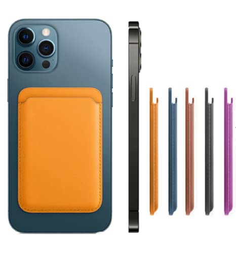 Vegan Leather Magnetic Card Wallet Holder with MagSafe for iPhone 15/14/13/12 Series, (Wisteria)…2