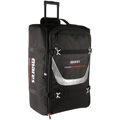 Mares Cruise Backpack Pro, Diving Gear Luggage Air Travel Bag with Wheels & Shoulder Straps, 128-Liter Capacity Cover