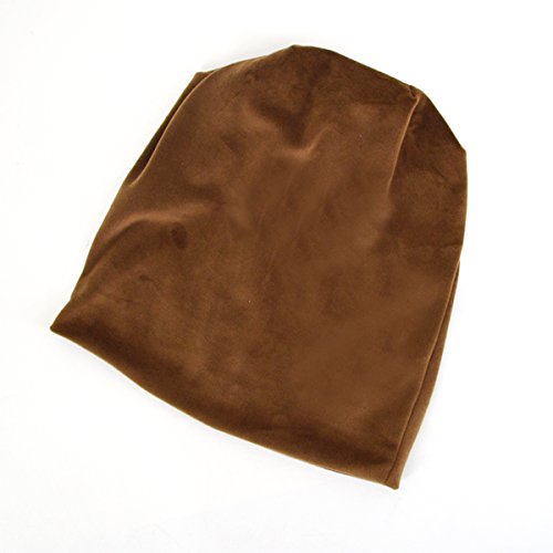 Labanca Women Fashion Leisure Winter Warm Hat Velvet Soft Beanie For Outdoors Brown #TOP6