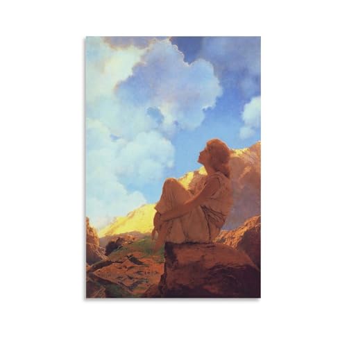 Maxfield Parrish Parris12 impression d'art sur toile premium 50 x 75 cm