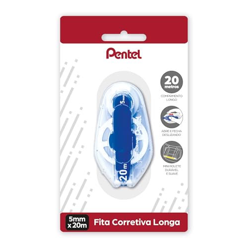 Pentel Fita Corretiva Longa Retrátil 20m SM/ZTP305C-W