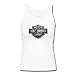CINTJKKA Womens Longer Length Fitted Tank Motor harley davidson Rust White Size M