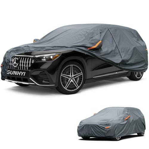Image of GUNHYI Premium Car Cover Custom Fit Mercedes-Benz EQE SUV, 16 Layers Heavy Duty Car Cover Waterproof All Weather with Zipper Door for Sun Rain Snow Dust Uv Protection