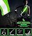 LED Belt Reflective Sash for Walking at Night,High Visibility Adjustable Night Running Safety Gear,Light Up Running Belt Reflective Gear with Phone Bag/Armband for Runners Walkers Men Women (Green)