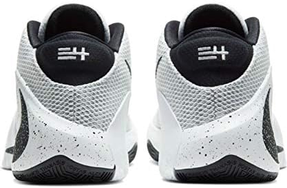 Tênis de basquete masculino Nike Zoom Freak 1, White/White/Black