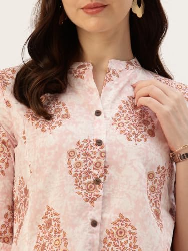 Image of Printed Mandarin Shirt - Casual & Chic (S-3XL)