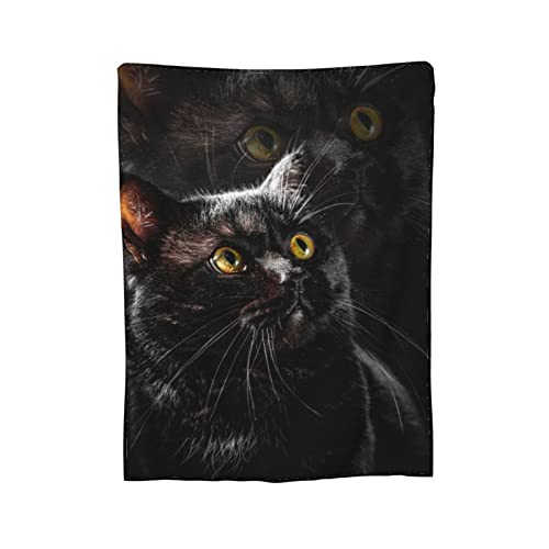 Black Cat Throw Blanket Soft Cozy Plush Warm Fleece Blanket For Sofa Couch Bed 60"X50" #TOP7