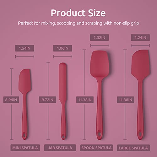 U-Taste BASICSPATULA-4-RED Silicone Spatula Set thumb #3