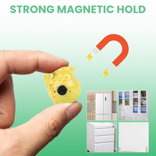 Image of HASTHIP Fridge Magnets Refrigerator Stylish, Decorative Resin Retro Empty Vase, Mini Magnetic Vase for Fridge, Pack of 8