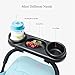 MTRSUE Universal Snack Tray for Stroller, Partition Storage Child Tray with Adjustable Clip Fits Most Types of Strollers with Armrests, Grey