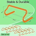 Agility Hurdles Training Equipment - 10 Speed Hurdles and 10 Soccer Cones with Carrying Bag for Soccer, Football, and Track Drills, Ideal for Athletes Speed and Agility Training - Image 2
