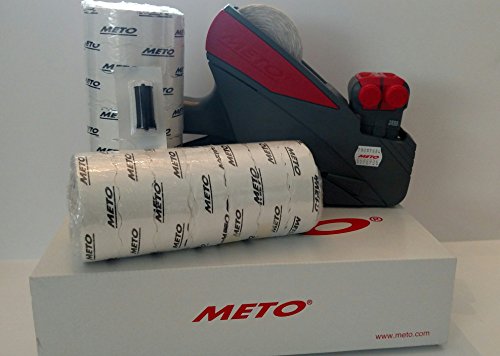 Meto 15.22/2 Line Price Labelgun, Value Pack, Pricing Gun,Box Labels, Ink Roller