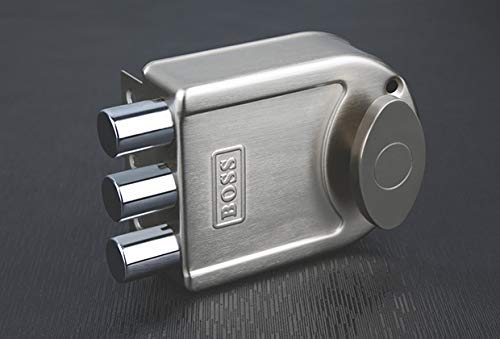 Image of Boss Tribolt 9952 with Three Dead Bolts Main Door Locks (Stainless Steel)