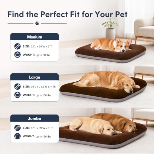 Image of Magic Dog Orthopedic Extra Large Dog Bed 47 Inch, Super Soft XL Pet Bed