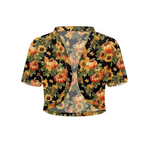 Image of Womens Short Sleeve Bolero Shrug Open Front Knit Cropped Cardigan Shoulder Cover for Dress Cute Casual Knit Cover Up