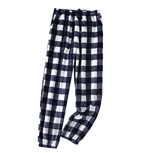 Pantalones para mujer, de algodón, sueltos, de piel, para playa, ajuste regular, cómodos, deportivos, ajustados, cómodos, a la moda, azul, M