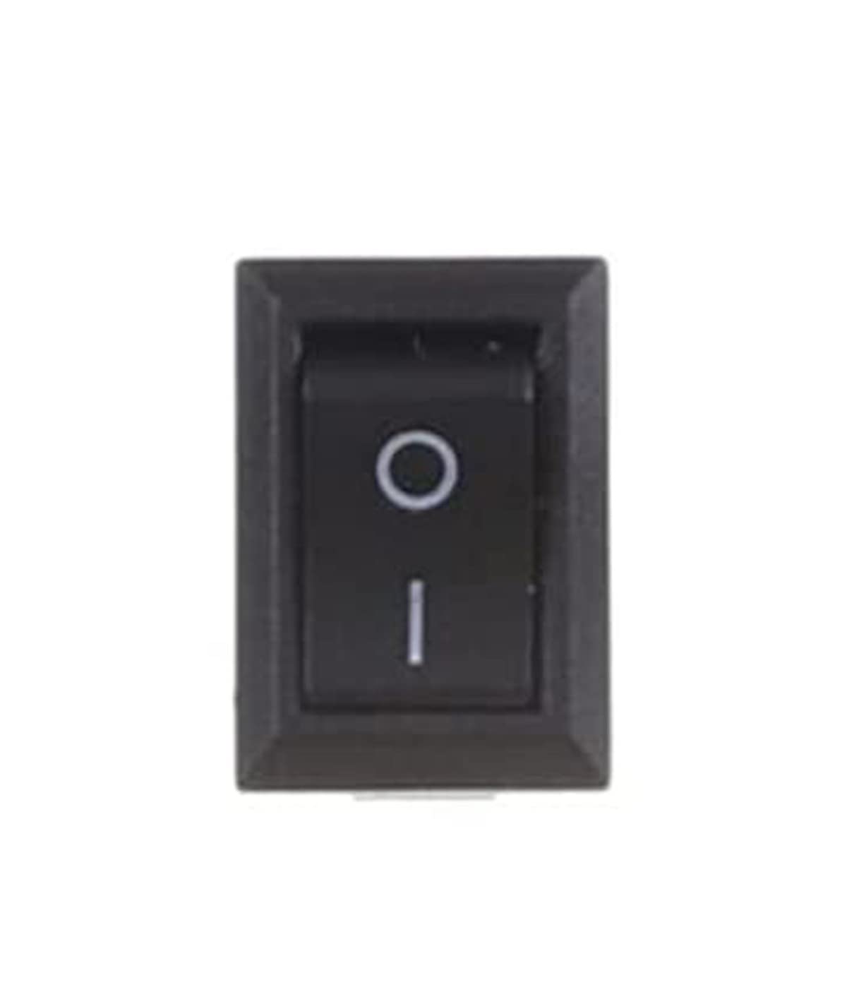 Rocker Switch 10 pcs/KCD1 15 * 10mm 2PIN Boat Rocker Switch SPST Snap-in on Offitch Position 3A/250V Mini (Color : Black)