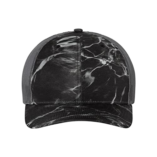 Image of Richardson Patterned Snapback Trucker Cap Adjustable Realtree Max-1 / Brown