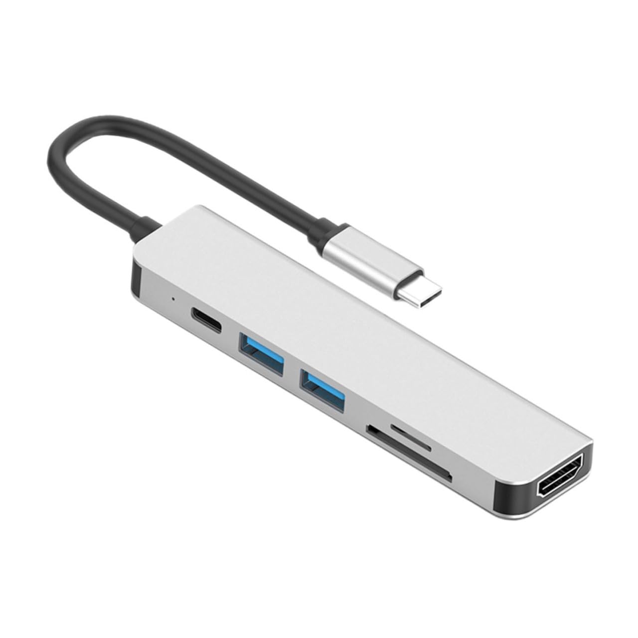 BESTonZON Lector De Tarjetas SD 4K De Aleación De Aluminio USB con Estación De Acoplamiento 2 Uds