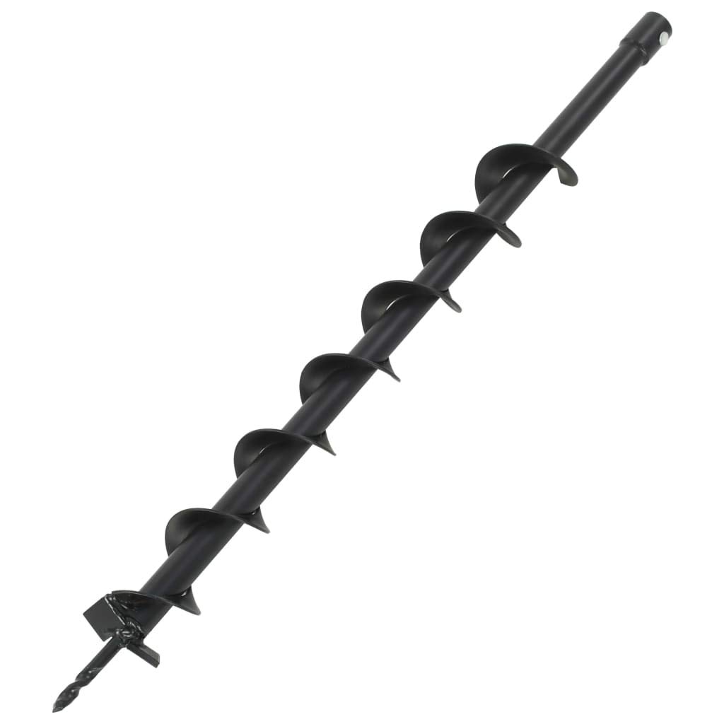 vidaXL Barrena Jardín Broca Espiral Acero Taladro Tierra Perforador Suelo Ahoyador Excavador Jardinería Herramienta Ahoyadora Plantar Sembrar 60 mm