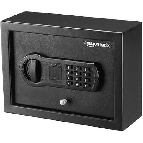Amazon Basics Small Slim Desk Drawer Security Safe Cover
